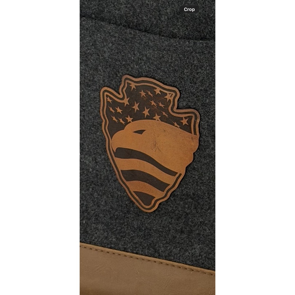 USA Salesforce x Field & Co. Soft Gray Wool Insulated Cooler Bag w Bottle Opener - Picture 8 of 8